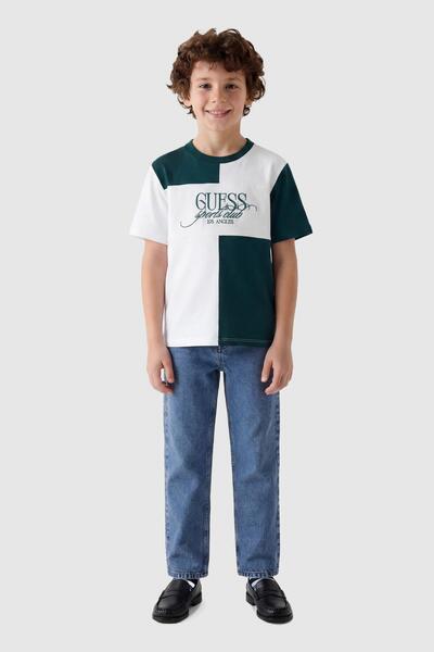 Guess Erkek Çocuk Haki Tshirt
