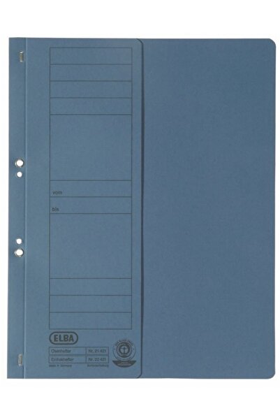 ELBA Cardboard File With Staples 1/2 Smart Line - Blue