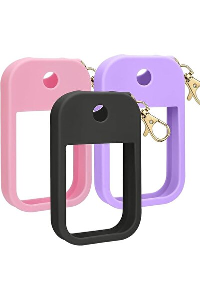 Yelajoy 3 PCS Hand Sanitizer Holder, Protective Cover with Keychain, Portable...