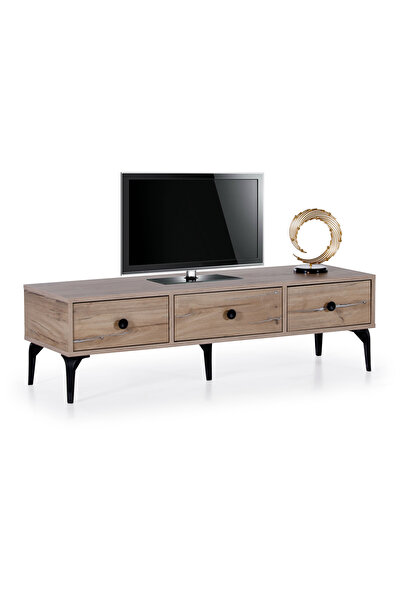 3 Çekmeceli Modern TV Sehpası – 140x41x45 cm – Suntalam
