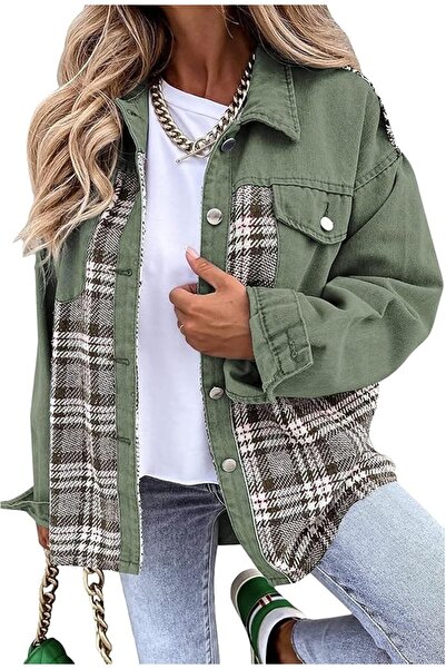 Generic Womens Oversized Denim Jacket Long Sleeve Boyfriend Jean Jacket Casua...