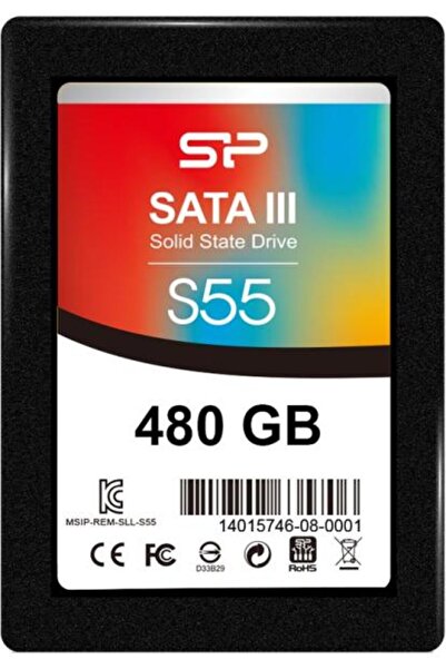 Silicon Power SSD SP SLIM S55 480GB 2.5" SATA 6Gb/s "SP480GBSS3S55S25"