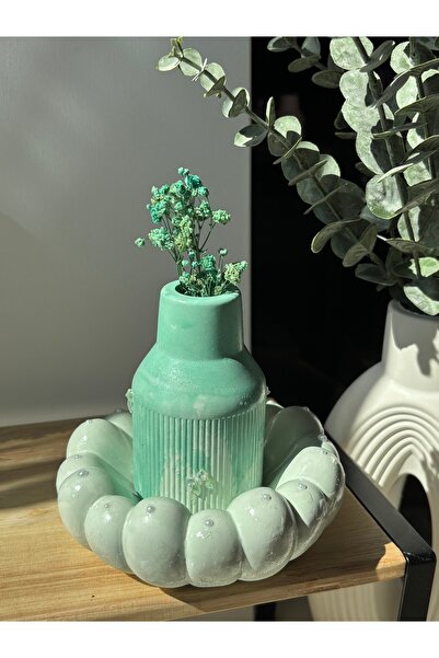 Dabris Decor Set Decor Aurora suport de bijuterii și Halo mini vază