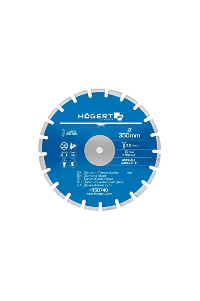 Hogert Disc diamantat segmentat pentru tăierea asfaltului și a betonului, Hog...