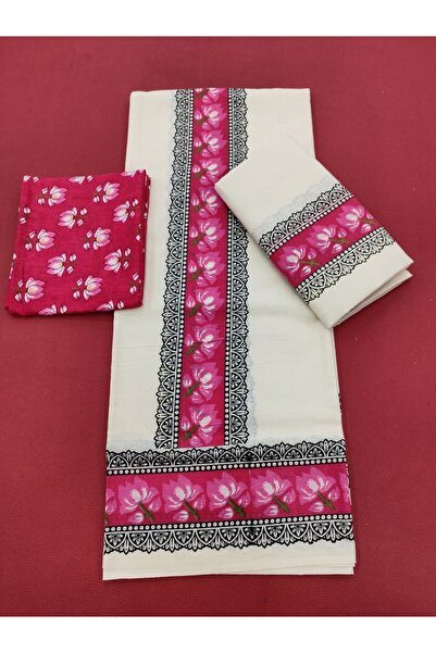 Generic Brand Ladies Mul Cotton Set Mundu with Blouse
