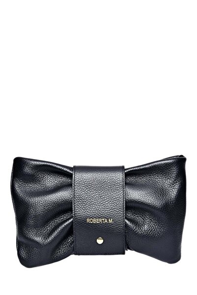 SimpleFind Roberta M Geanta piele -Janina-Negru,Geanta plic piele naturala, p...