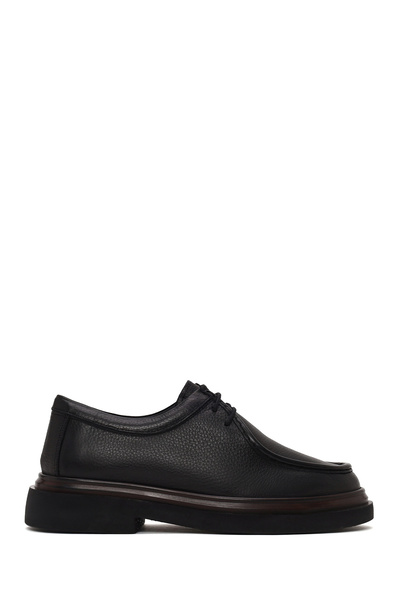 Derimod Men's Black Lace-Up Leather Casual Shoes Wm600014Df