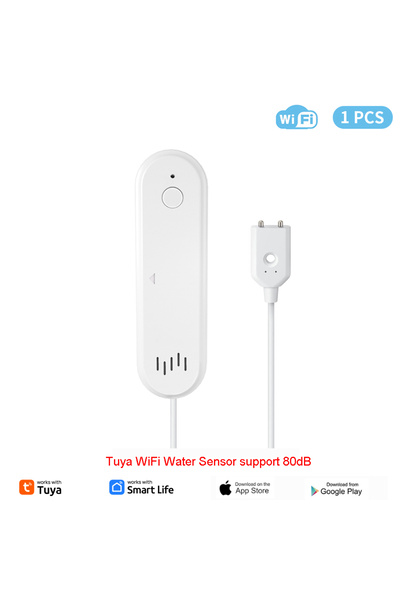 Choice 1PC WiFi Water Sensor Tuya Leak Sensor Water Overflow Level Detector 8...