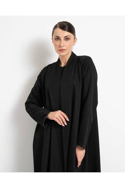 OMES Abaya with Wrap-Around Embroidery and Embellishments - Size 60