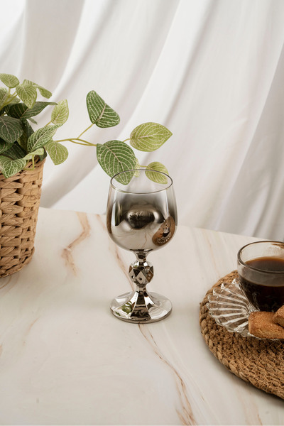 crystal home 2-Pack Bohemia Crystal Titanium Coated Coffee and Water Glass 150ml