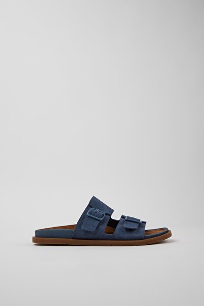 CAMPER Women's Suede Leather Navy Blue Sports Slippers K201881-004