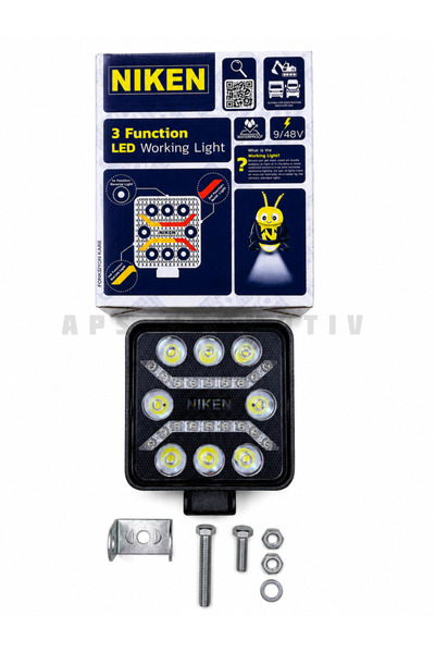APS OTOMOTİV NIKEN 8 LEDLİ 3 FONKSİYONLU ÇALIŞMA LAMBASI 12-24V