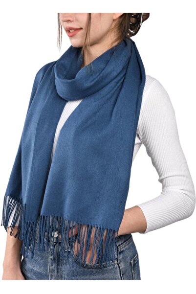 STARSTAR Women's faux cashmere scarf burgundy 200x70cm elegant long.