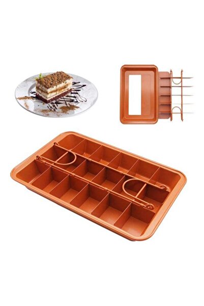 Generic Brownie Pan With Dividers Non-stick Divided Brownie Pan With Removabl...