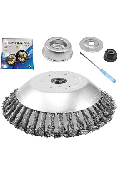 OtherMax Perie Rotativă din Sârmă de Oțel pentru Motocoasă, Orificiu 25.4 mm ...