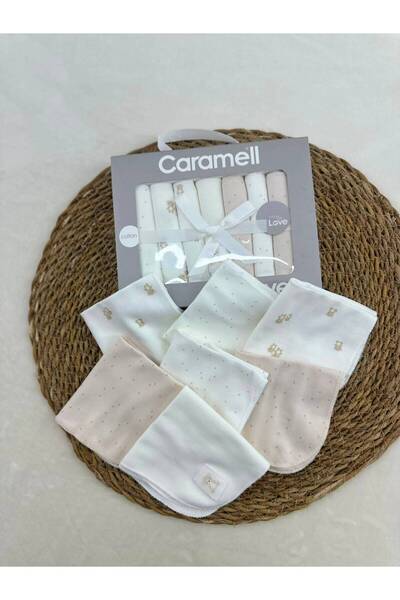 Caramell 7-Pack Mouth Wipes 100% Cotton Baby Wipes