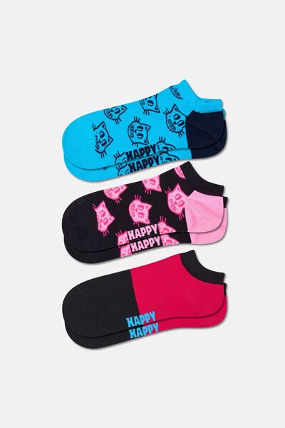 Happy Socks - Multi-Colored Dog Patterned 3-Piece Sock Set