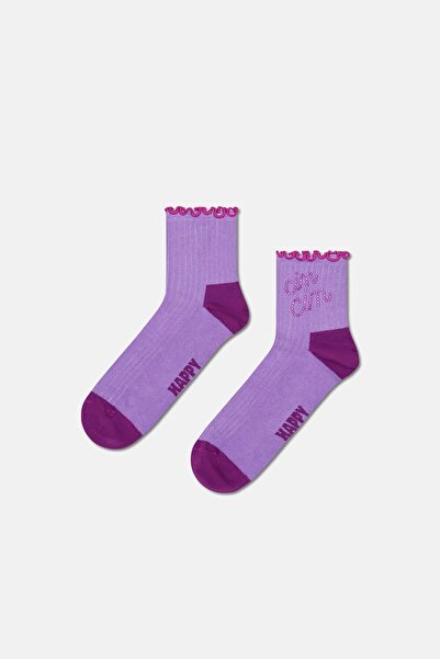 Happy Socks - Purple Written Socks