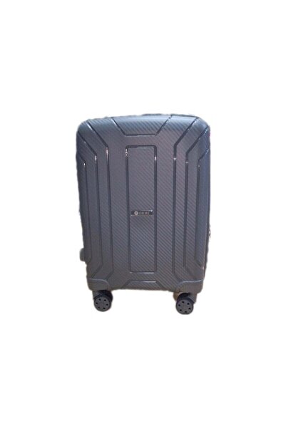 OEM Troler cu fibră cauciucată, culoare gri, cu încuietoare TSA, 75x48x30 cm