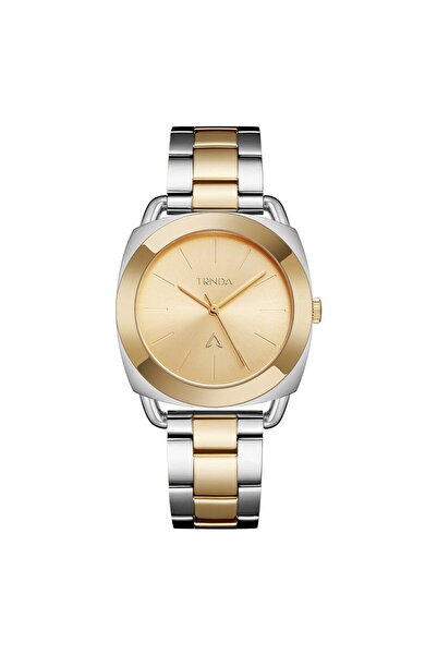 TRNDA Women's Stainless Steel Watch, Silver-Gold Band | Trn-35.8