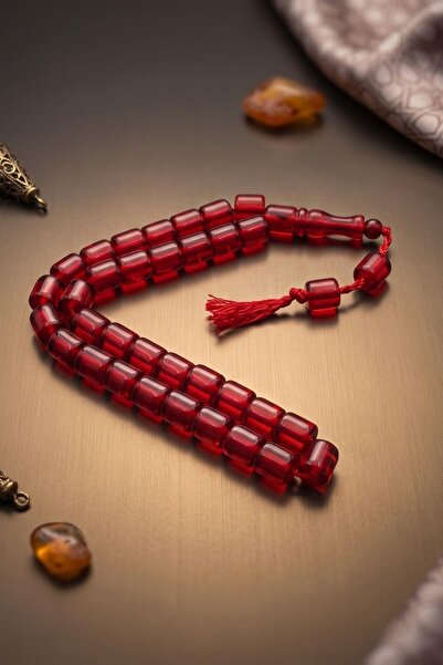 Prestige Crimped Amber Stone 33-Piece Prayer Beads 902861