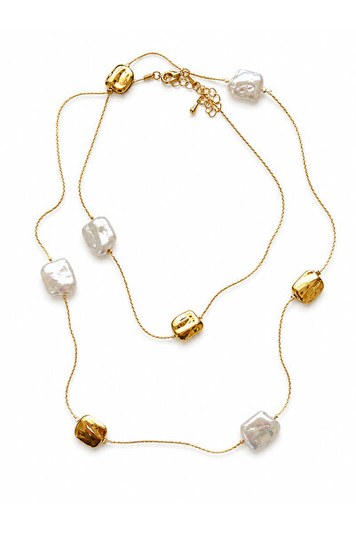 Venus Design Steel Pearl Necklace