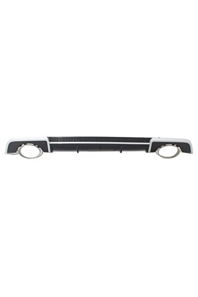 tuningset Difuzor bară spate cu ornamente de eșapament, compatibil cu Audi A3...