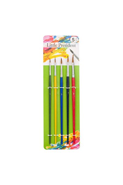 BAMI NETWORK Set pensule pictura varf rotund par 5 bucati