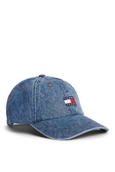 Tommy Hilfiger Mavi Kadın Nakışlı Şapka AW0AW188361A4