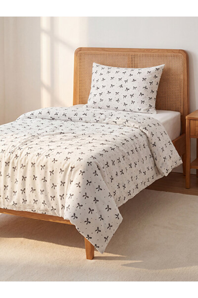 LC Waikiki I Bowknot Embroidered Single Duvet Cover Set from Freezen Store