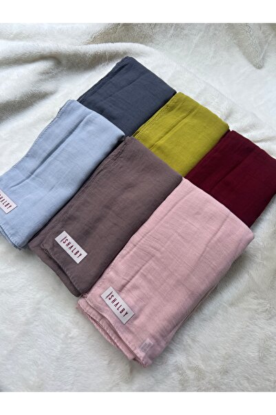 shalby Women's Hijab Cotton Crash Shawl Set of 6