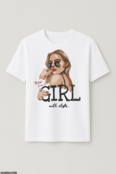 CALKARCOLLECTION Unisex Oversize Stylish Girl Tshirt