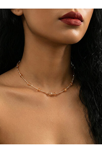 Take Two By Styli Heart-Shaped Beaded Necklace