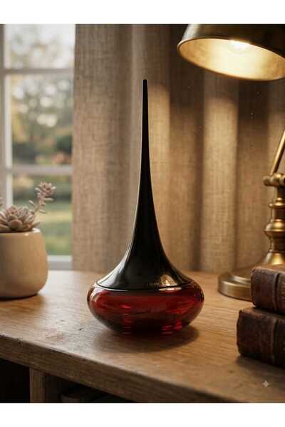 Hureggo vintage Love Potion Boş Parfüm Şişesi - 15 cm Dekoratif Cam Şişe - 15 cm