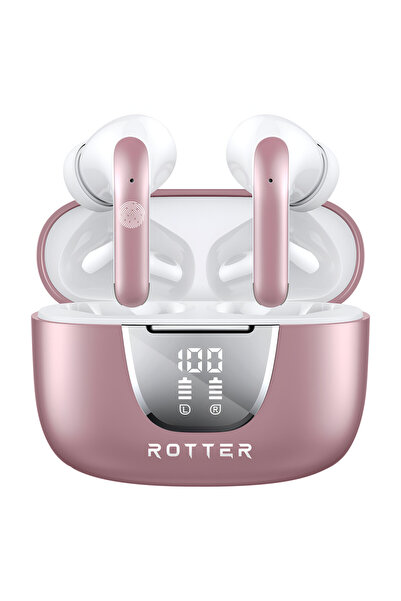ROTTER Casti wireless ROTTER ®️   cu reducere a zgomotului (ENC), Bluetooth i...