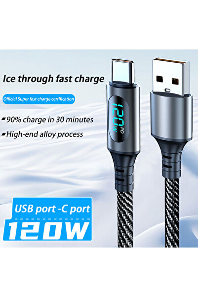 choice2 2m 120W USB A cable B New 6A 120W Cable Super Fast Charge Cable USB A...