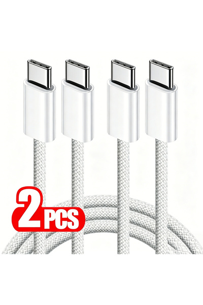 choice2 1m 2PCS 2PCS PD 60W Fast Charging Braided Cable USB-C For iPhone 15 1...
