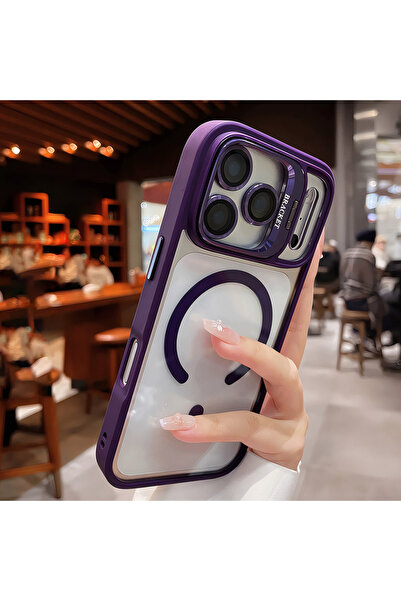 Choice63 iPhone 14 Pro PURPLE Luxury for Magsafe Magnetic Attraction Bracket ...