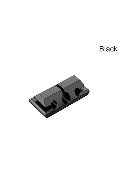 Choice7 Black-3 clip Silicone USB Cable Organizer Clips in Car Home Office De...