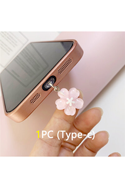 Choice7 TG-1677 1/2/5pcs Cherry Blossom Phone Dust Pluge Accessories Decorati...