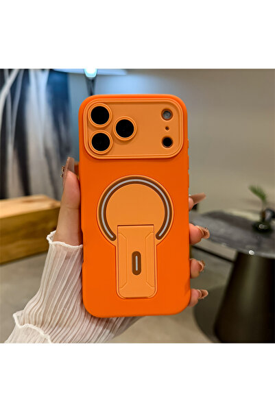 Choice67 iPhone 13 Pro Max Orange Luxury Fold Stand Holder Magnetic For Magsa...