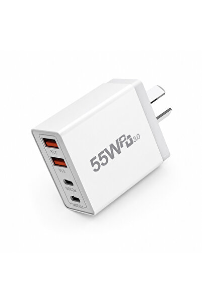 Choice AU Plug--55W AU Plug 55W USB C Fast Charger 4 Port PD20W QC3.0 Wall Ch...