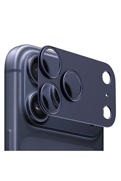 Choice1 For iPhone 17Pro Max Dark Blue Titanium Alloy Hollow Camera Lens Prot...