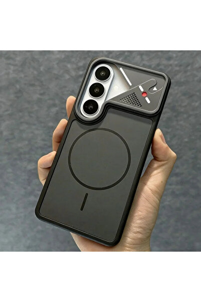 Choice14 Galaxy S26 Ultra Black Luxury Magnetic Large Window Protection Case ...