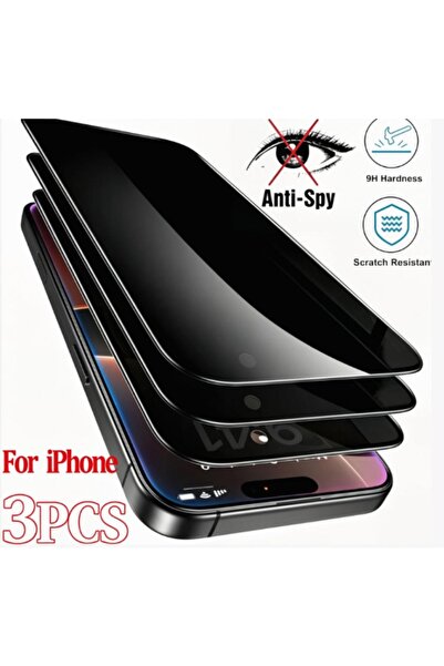 Choice14 iPhone17 Pro Anti Peeping 3PC black 3PCS Privacy Screen Protector Fo...