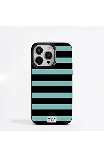 Choice3 iPhone 13 A Korean Blue Stripe Luxury Phone Case for iPhone 17 16 15 ...