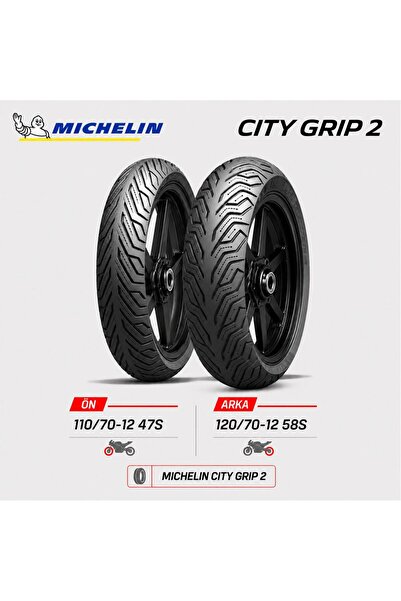 Michelin City 2 110/70-12 47S - 120/70-12 58S Ön Arka Motosiklet Lastik Takımı