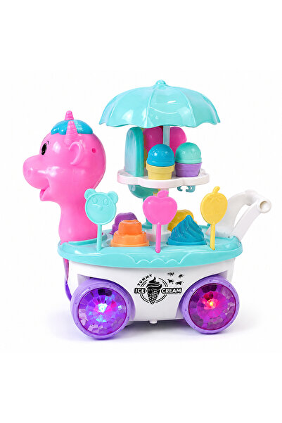 Prlk toys Unicorn Dondurma Arabası – Işıklı ve Sesli