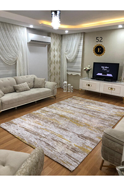 LİMAY Rug Cover - Elastic - Non-Spongy - Washable - Velvet Fabric - Living Ro...