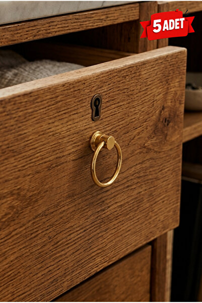 BERFİNO Ring Furniture Handle – Drawer Cabinet Knob Handle Decorative Modern ...